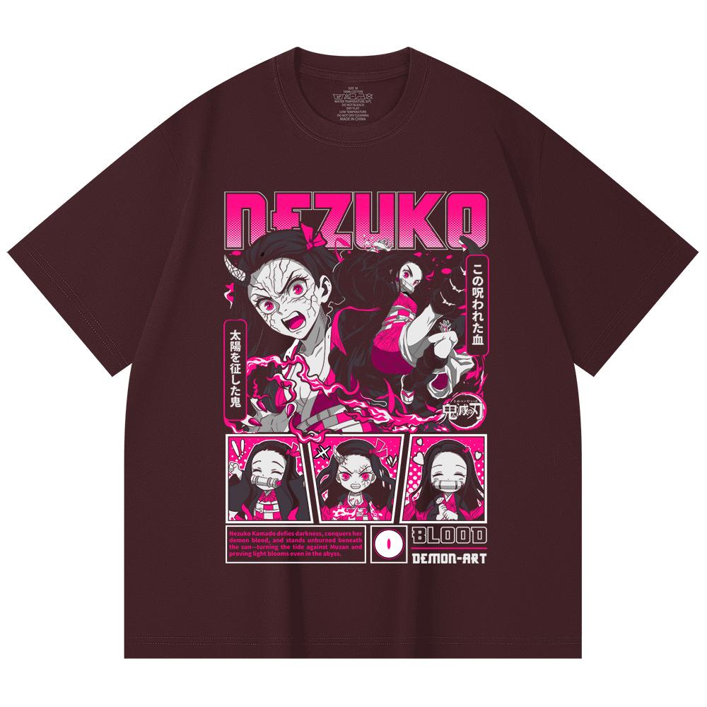 230 Gsm 100% Cotton Demon Slayer V56 Nezuko Print Unisex Heavy Cotton T Shirt 2XL вина червоного кольору
230 Gsm 100% Cotton Demon Slayer V56 Nezuko Print Unisex Heavy Cotton T Shirt 2XL вина червоного кольору