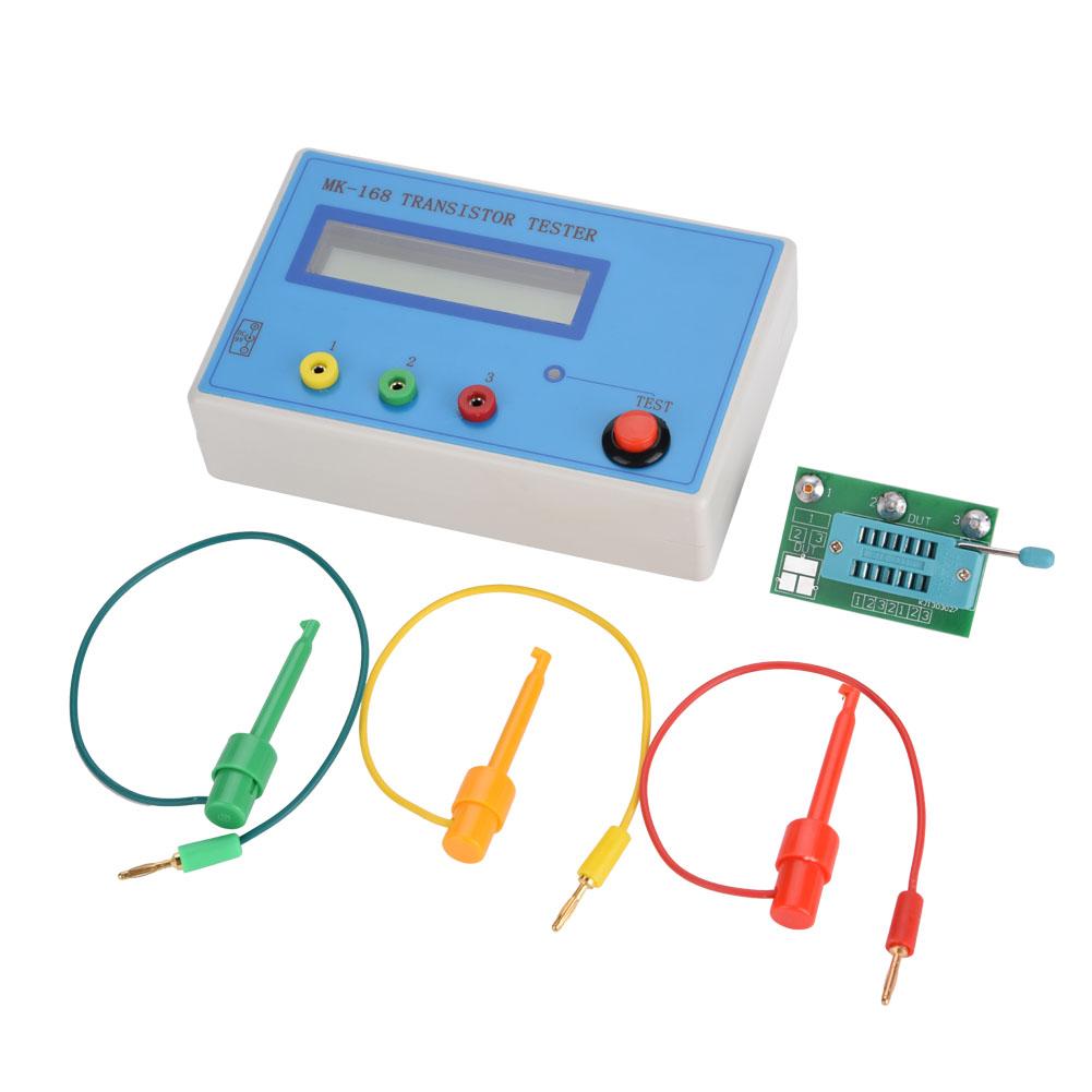 MK168 Transistor Tester Diode Triode Capacitance Resistance ESR RLC LCR NPN PNP MOS Meter
MK168 Transistor Tester Diode Triode Capacitance Resistance ESR RLC LCR NPN PNP MOS Meter