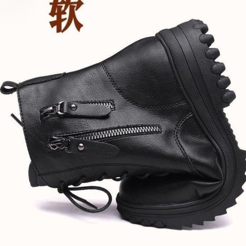 Soft leather non-slip short boots women s winter velvet thickened warm cotton shoes Martin boots 40
Soft leather non-slip short boots women s winter velvet thickened warm cotton shoes Martin boots 40