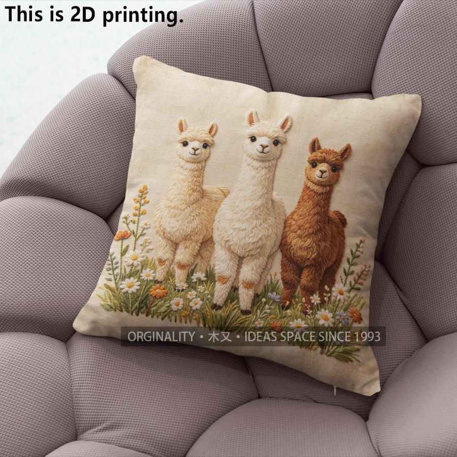 Cute Alpaca Floral Farmhouse Throw Pillow Covers Pattern Cushion Cover Suitable for Sofa Bedroom Car Pillow Cover 40x40cm
Cute Alpaca Floral Farmhouse Throw Pillow Covers Pattern Cushion Cover Suitable for Sofa Bedroom Car Pillow Cover 40x40cm