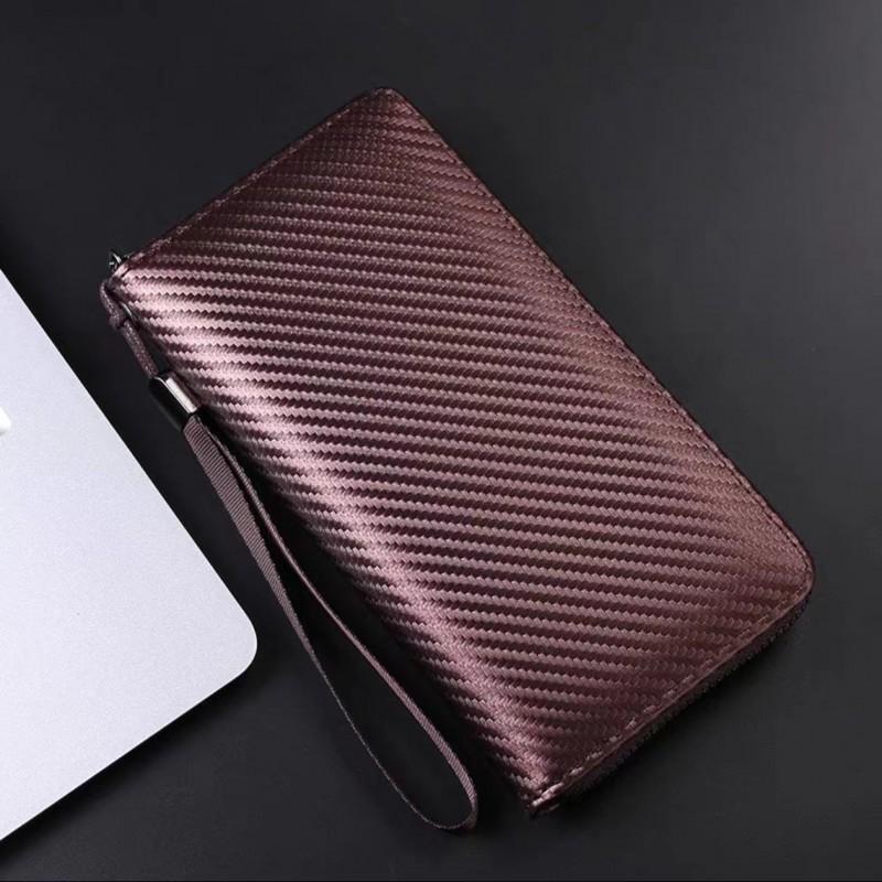 New Men s Long Carbon Fiber Pattern Wallet With Large Capacity Business Handbag Zipper Change Clip 19.7x2.7x10
New Men s Long Carbon Fiber Pattern Wallet With Large Capacity Business Handbag Zipper Change Clip 19.7x2.7x10