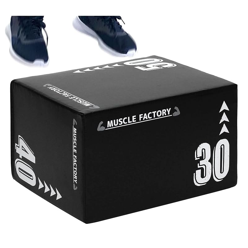 MUSCLE FACTORY М який плиометричний ящик, 30x40x50 см, Плиометричний ящик, Платформа для степу, Платформа для стрибків, 3-в-1 Тренування кора (Чорний)
MUSCLE FACTORY М який плиометричний ящик, 30x40x50 см, Плиометричний ящик, Платформа для степу, Платформа для стрибків, 3-в-1 Тренування кора (Чорний)