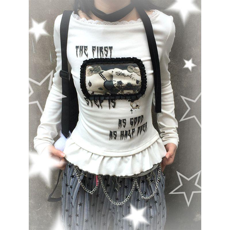 Women s T-shirts Long Sleeve Girls Y2K T-shirts Casual Leisure Street Wear Sexy Women Tees L білий
Women s T-shirts Long Sleeve Girls Y2K T-shirts Casual Leisure Street Wear Sexy Women Tees L білий