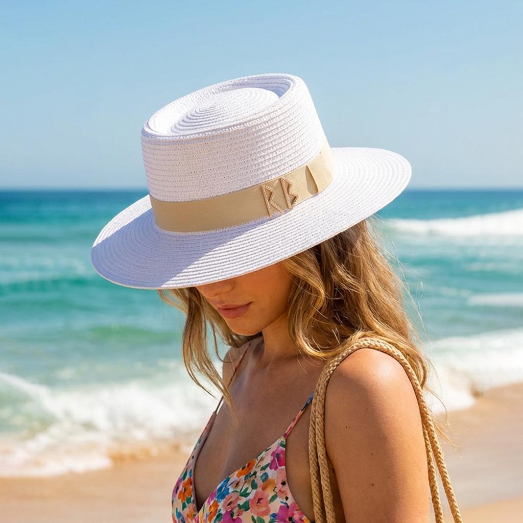 Fashion Chain Straw Sun Hat Women Wide Brim UPF 50+ Sunscreen Beach Travel Cap Breathable Outdoor Sun Protection Letter Design M 56-58cm белый
Fashion Chain Straw Sun Hat Women Wide Brim UPF 50+ Sunscreen Beach Travel Cap Breathable Outdoor Sun Protection Letter Design M 56-58cm белый