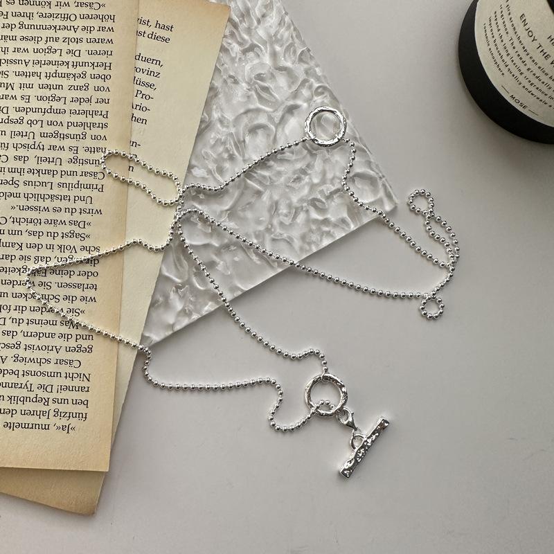 S925 Sterling Silver Multi-Wear French Feeling Korean Simple Ot Texture Feeling Necklace Korean Style Personalized Sweater Chain 925 silver
S925 Sterling Silver Multi-Wear French Feeling Korean Simple Ot Texture Feeling Necklace Korean Style Personalized Sweater Chain 925 silver