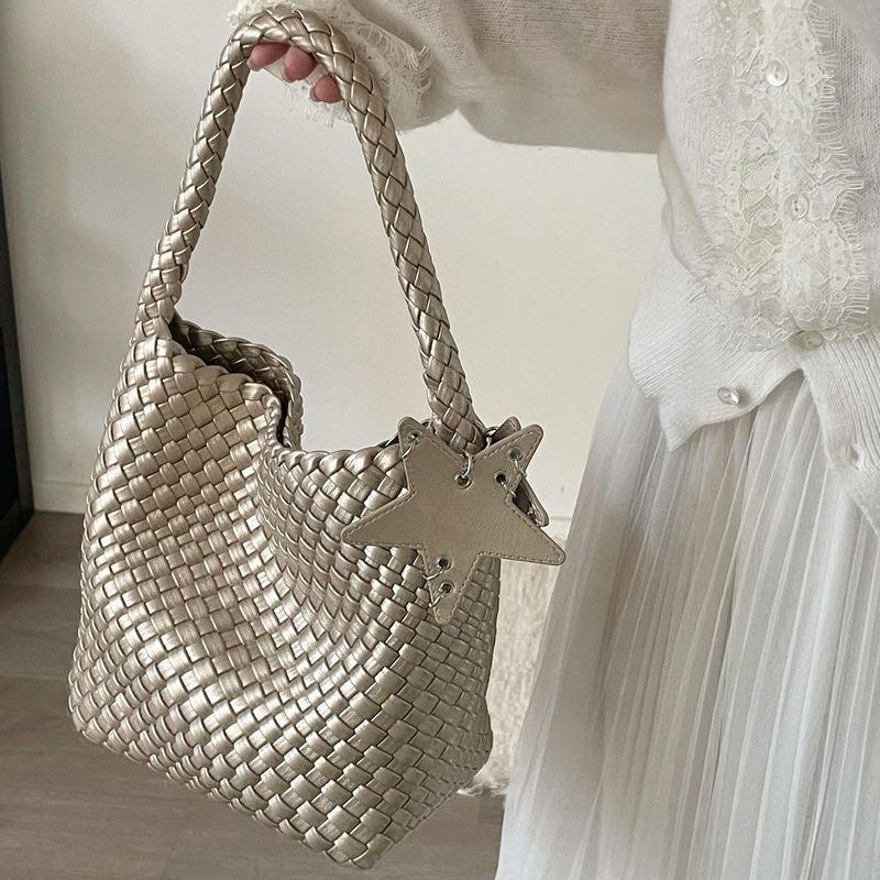 2025 Summer New Champagne Gold Small Version Woven Bag Women Lazy Relaxed Feeling Portable Shoulder Tote Small Bag Champagne
2025 Summer New Champagne Gold Small Version Woven Bag Women Lazy Relaxed Feeling Portable Shoulder Tote Small Bag Champagne