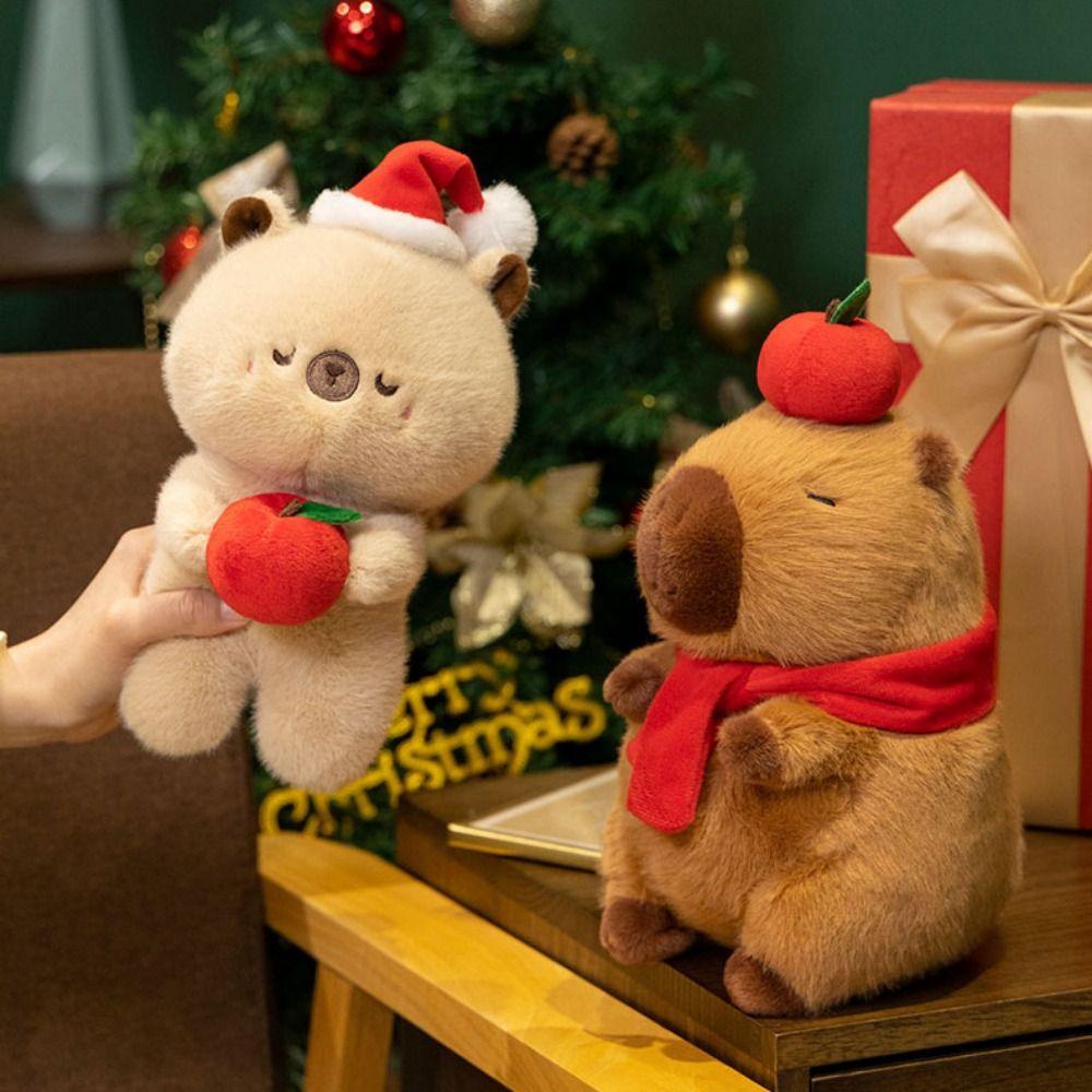 Red Scarf Christmas Capybara Plush Doll with Red Hat Capibara Fluffty Doll Home Decor Style 3
Red Scarf Christmas Capybara Plush Doll with Red Hat Capibara Fluffty Doll Home Decor Style 3
