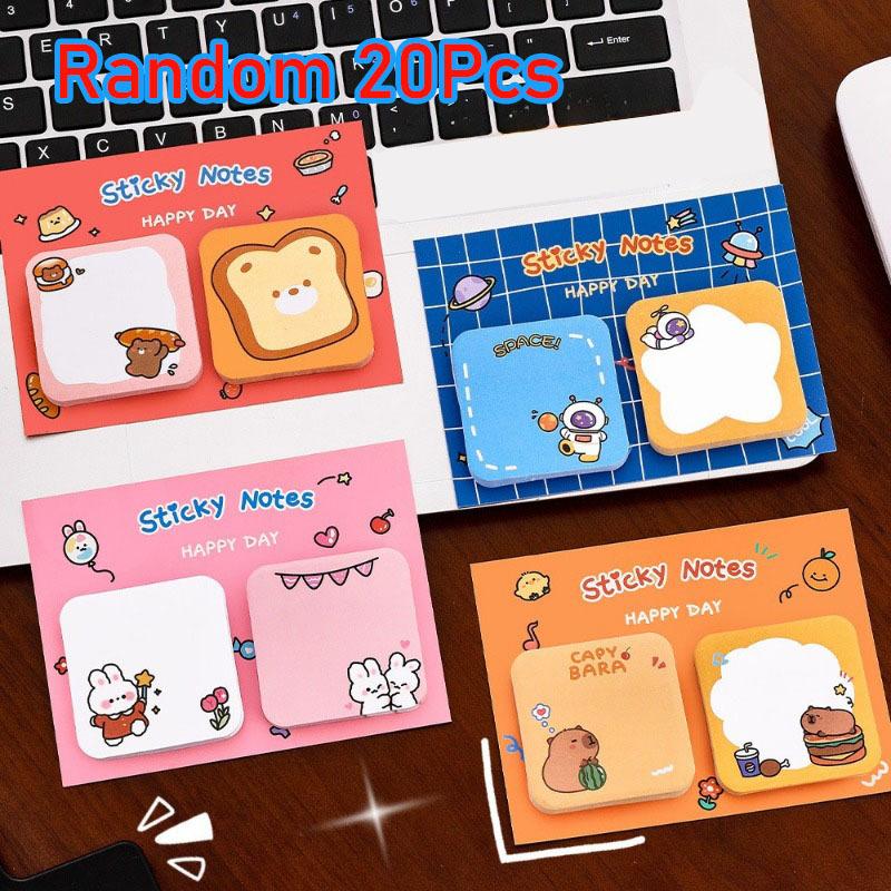 20Pcs Cartoon Animal Sticky Notes Sticker Cute Rabbit Bear Capybara Astronaut Memo Pad School Office Stationery 20Pcs
20Pcs Cartoon Animal Sticky Notes Sticker Cute Rabbit Bear Capybara Astronaut Memo Pad School Office Stationery 20Pcs