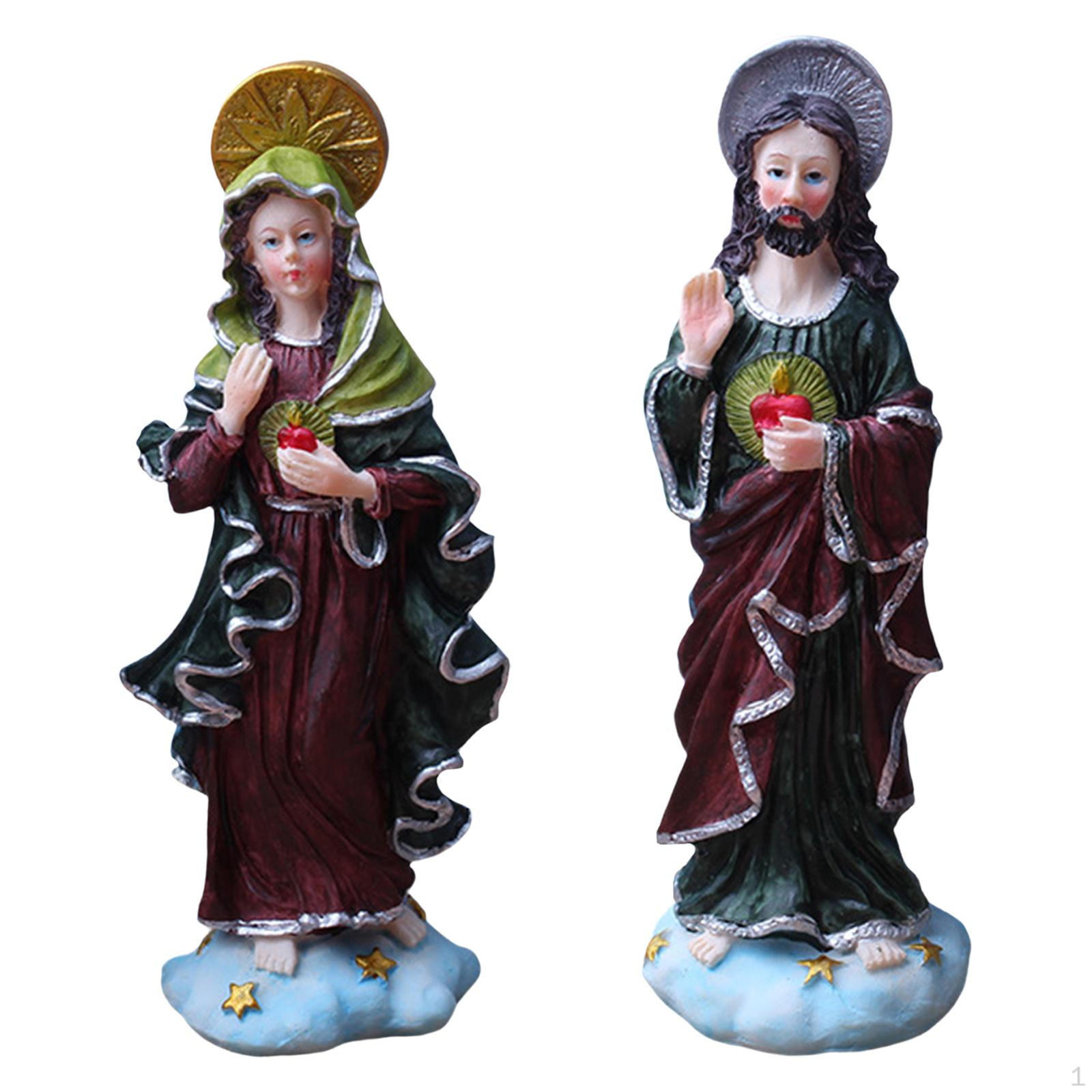 Engraved Hand Painted Doll Virgin Mary Ornaments Jesus Religious Gifts for Garden Desk
Engraved Hand Painted Doll Virgin Mary Ornaments Jesus Religious Gifts for Garden Desk