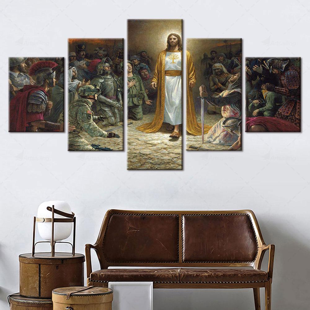 5 Pieces HD Print Pictures Home Decor Jesus Christ Canvas Picture Modern Wall Art Poster Room Hanging Painting Decor Accessories 20X35 20X45 20X55CM
5 Pieces HD Print Pictures Home Decor Jesus Christ Canvas Picture Modern Wall Art Poster Room Hanging Painting Decor Accessories 20X35 20X45 20X55CM