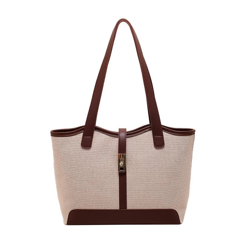 Commuter fashion handbag trendy women s bag large capacity retro versatile shoulder bag canvas temperament tote bag коричневый
Commuter fashion handbag trendy women s bag large capacity retro versatile shoulder bag canvas temperament tote bag коричневый