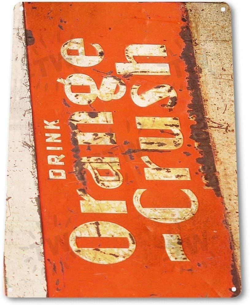 TIN Sign Orange Crush Rust Metal Decor Wall Art Soda Cola Store Shop 8x6 In 20x30cm(7.8x11.8inch)
TIN Sign Orange Crush Rust Metal Decor Wall Art Soda Cola Store Shop 8x6 In 20x30cm(7.8x11.8inch)