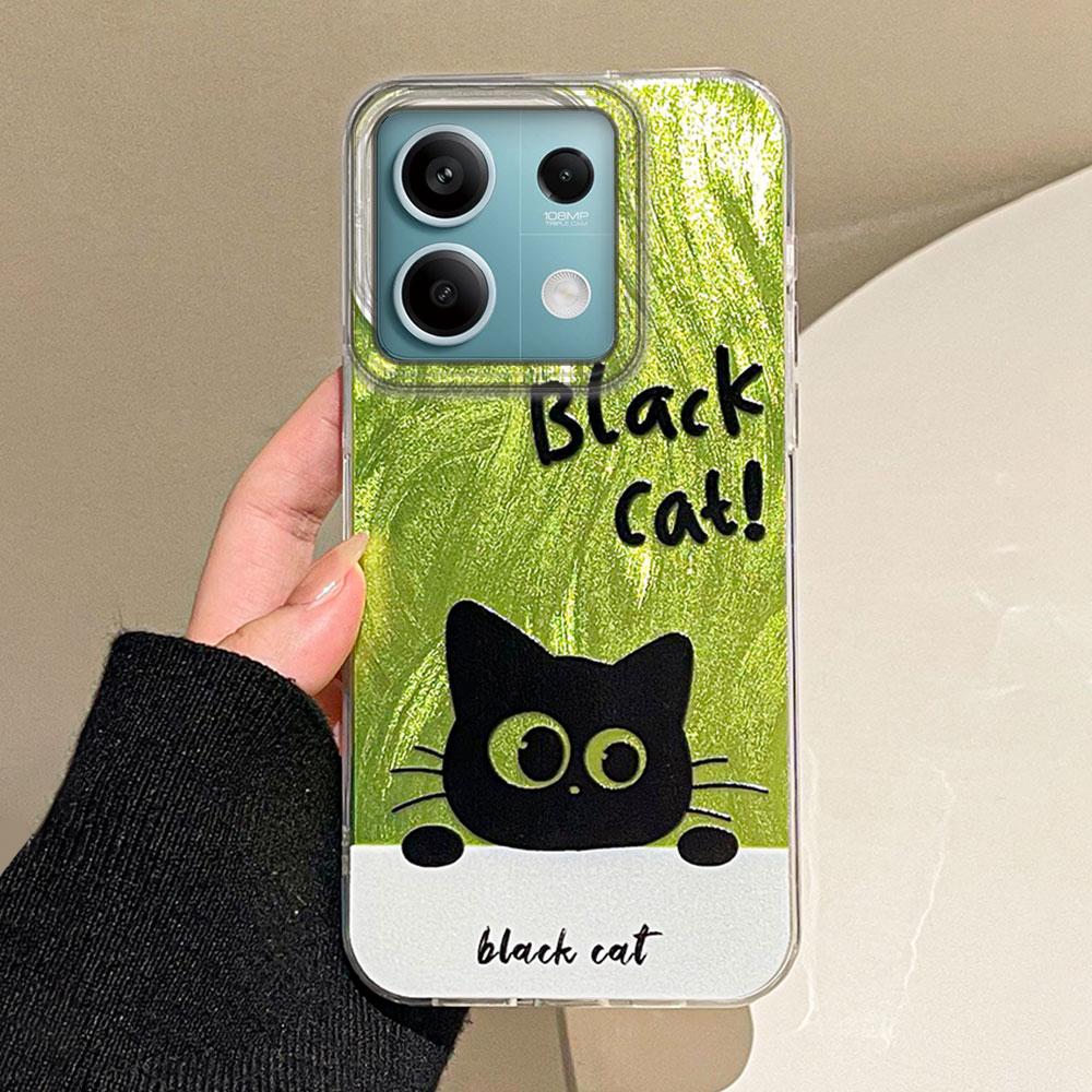 Green Cartoon Black Cat Camlet Texture Phone Case for Xiaomi Mi 13T 14T Pro 11 Lite NE 5G Couple Shell Silicone Back Bags Cover Xiaomi 11 Lite NE білий
Green Cartoon Black Cat Camlet Texture Phone Case for Xiaomi Mi 13T 14T Pro 11 Lite NE 5G Couple Shell Silicone Back Bags Cover Xiaomi 11 Lite NE білий