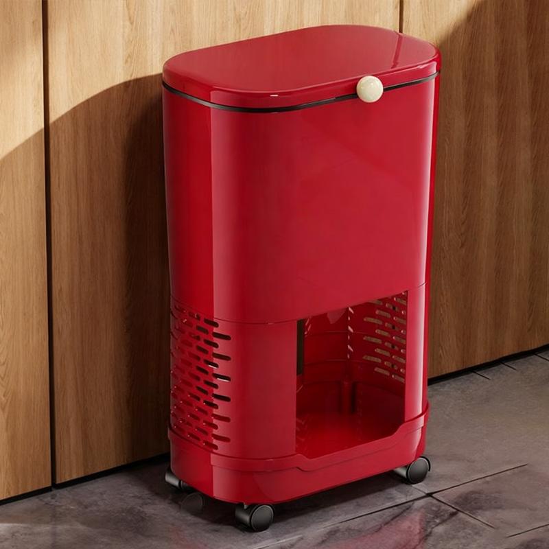 Kitchen Garbage Bin Storage Rack, Floor-Standing with Wheels, Movable & Raised, No-Bending Miscellaneous Storage Rack
Kitchen Garbage Bin Storage Rack, Floor-Standing with Wheels, Movable & Raised, No-Bending Miscellaneous Storage Rack