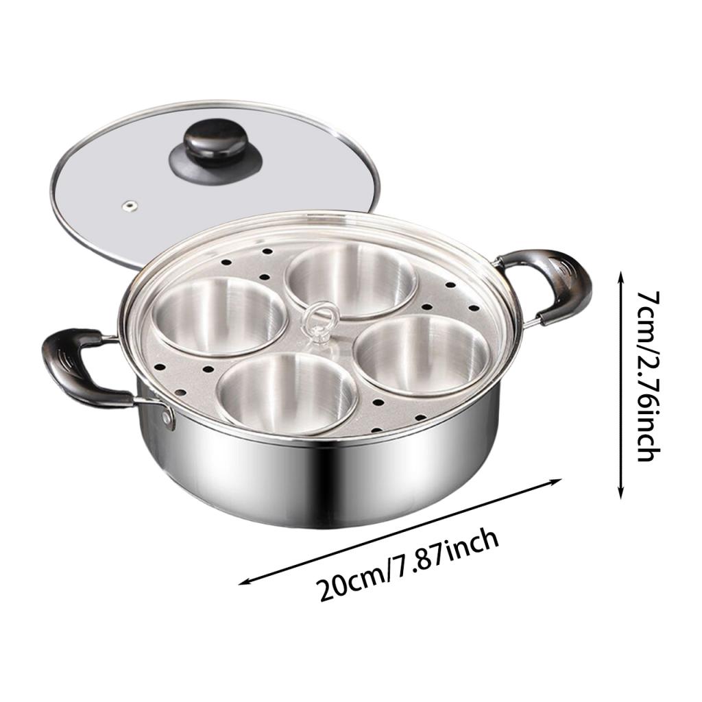 Steamer Pot Heavy Duty Stainless Steel Cake Steamer for Party Travel Camping Multipurpose Steaming Pot With Clear Lid Handle срібний
Steamer Pot Heavy Duty Stainless Steel Cake Steamer for Party Travel Camping Multipurpose Steaming Pot With Clear Lid Handle срібний