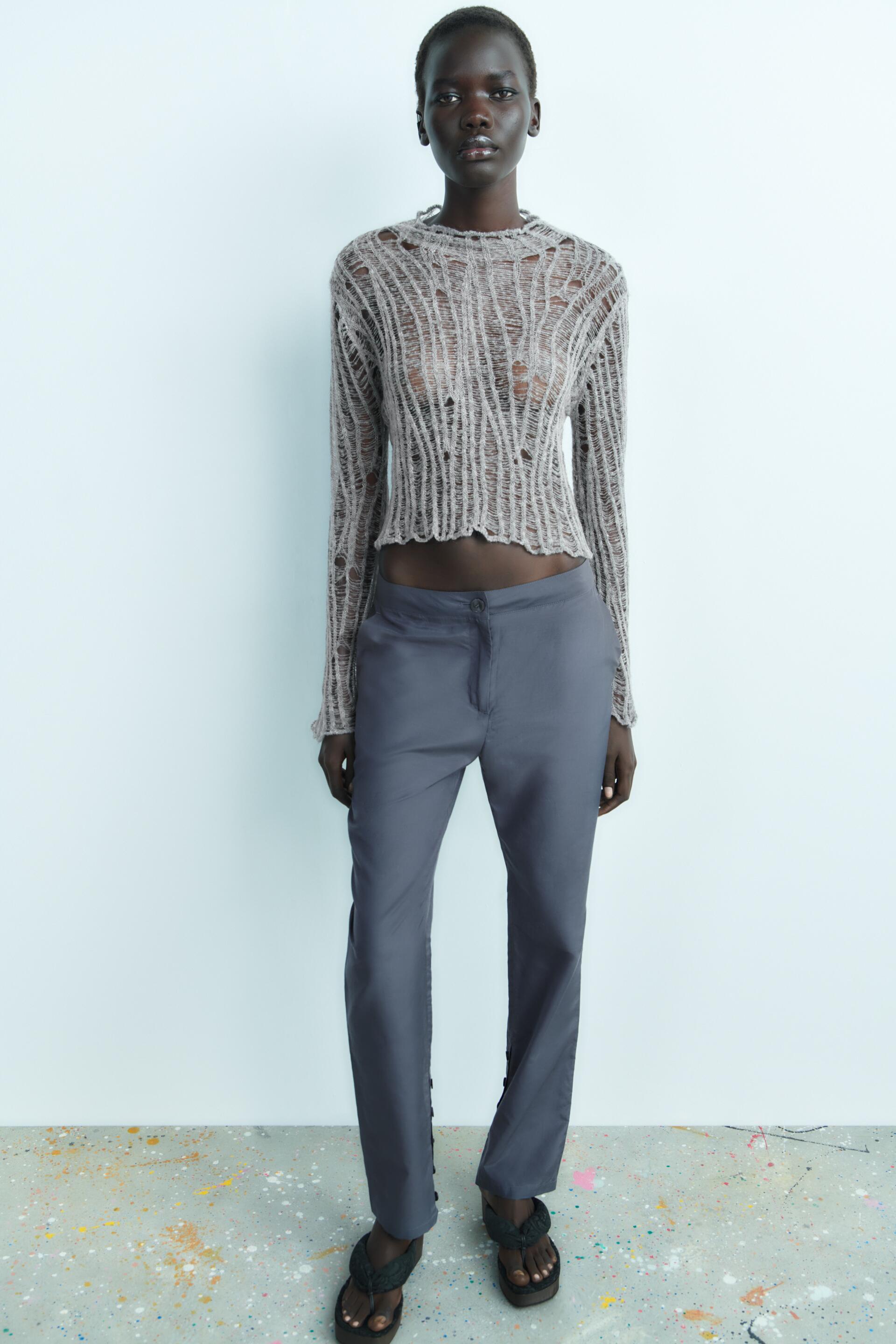 ОТКРЫТЫЙ ТРИКОТАЖНЫЙ СВИТЕР 
ОТКРЫТЫЙ ТРИКОТАЖНЫЙ СВИТЕР