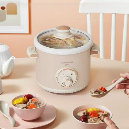Skyworth F216 Mini Electric Stew Pot with Ceramic Inner for Soup, Porridge, Bird s Nest, and Baby Food. грязно-белый
Skyworth F216 Mini Electric Stew Pot with Ceramic Inner for Soup, Porridge, Bird s Nest, and Baby Food. грязно-белый