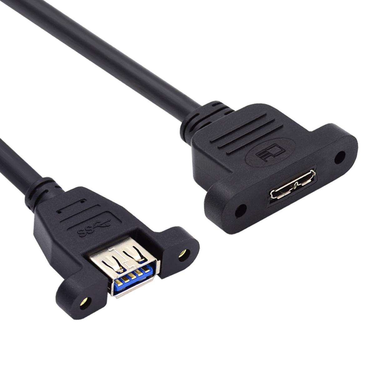 U3-083-AF 50cm Type-A USB 3.0 Female to Micro 3.0 Type-B Female Screw Mount Type 5Gbps Extension Cable As Shown A
U3-083-AF 50cm Type-A USB 3.0 Female to Micro 3.0 Type-B Female Screw Mount Type 5Gbps Extension Cable As Shown A