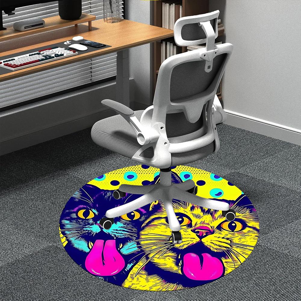 1pc Cats Colors Office Round Area Rug, Indoor Mat Suitable ForOffice, Under Office Chairs Bedroom Living Room Home Decor, Room Deco q046 80cm by 80cm
1pc Cats Colors Office Round Area Rug, Indoor Mat Suitable ForOffice, Under Office Chairs Bedroom Living Room Home Decor, Room Deco q046 80cm by 80cm