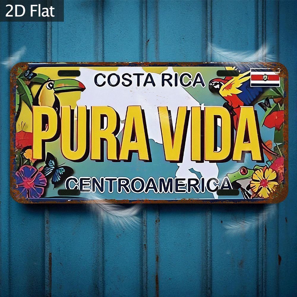 Vintage Costa Rica Pura Vida Tropical Wildlife License Plate D Flat Aluminum Tin Sign Wall Art Decor for Garage Bar Man Cave an 15x30cm(5.9x7.8inch)
Vintage Costa Rica Pura Vida Tropical Wildlife License Plate D Flat Aluminum Tin Sign Wall Art Decor for Garage Bar Man Cave an 15x30cm(5.9x7.8inch)