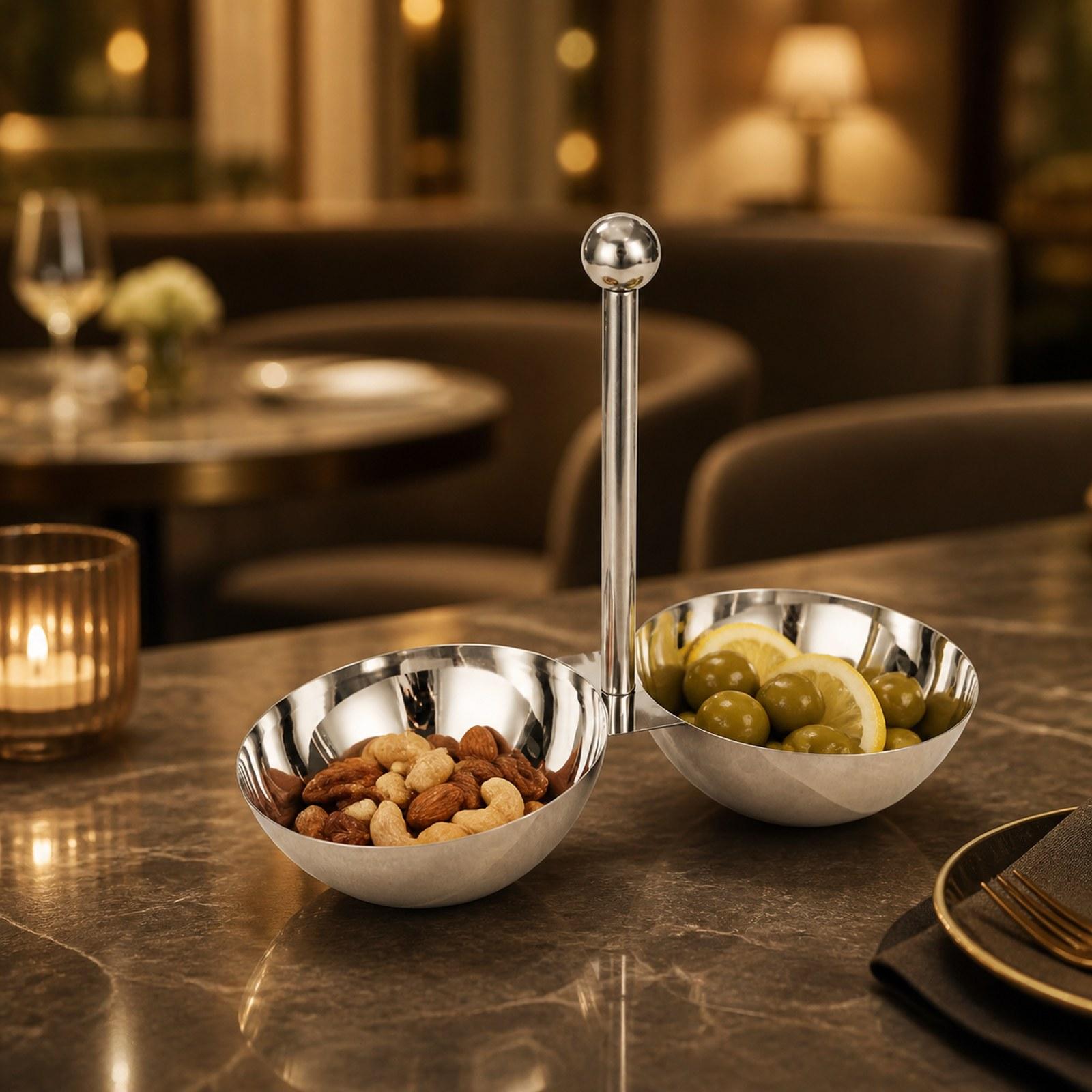 Divided Fruit Serving Bowl Stainless Steel Snack Plate Multi Compartment Tray for Restaurant Catering Use
Divided Fruit Serving Bowl Stainless Steel Snack Plate Multi Compartment Tray for Restaurant Catering Use