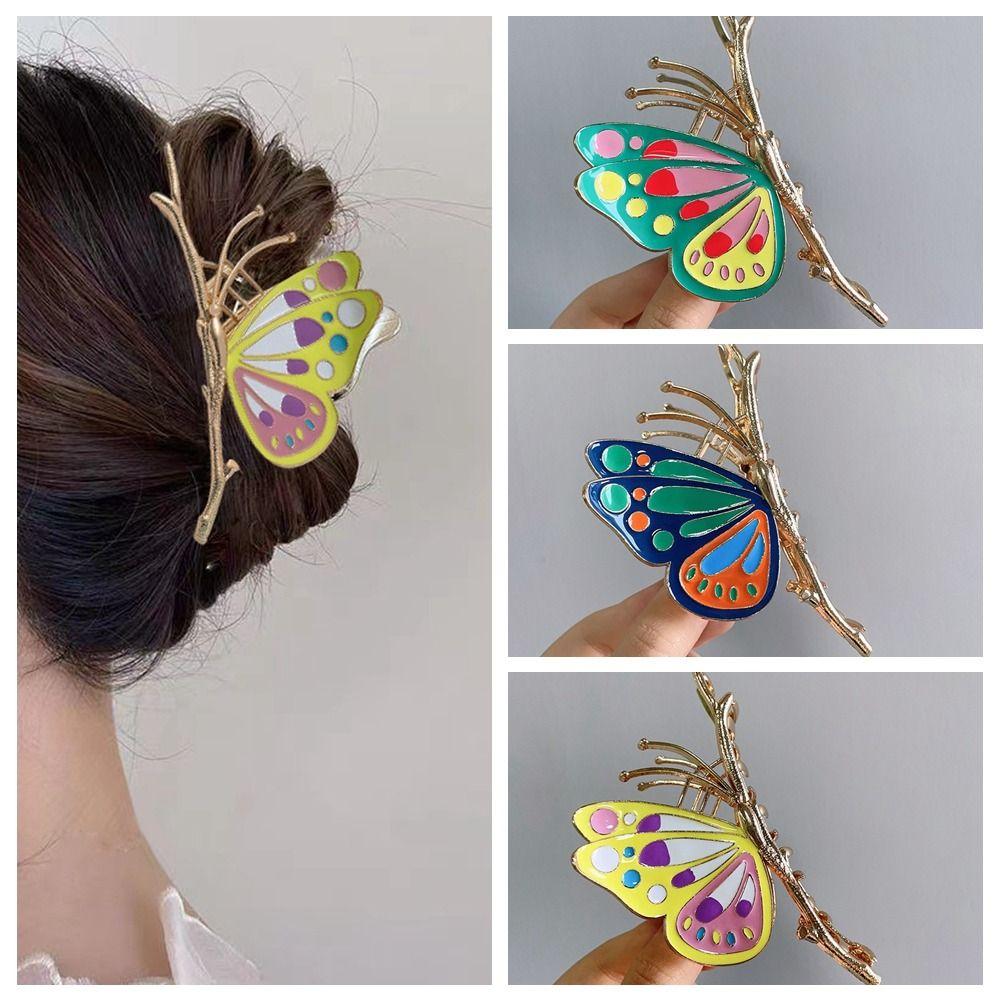 Large Butterfly Claw Clips Colorful Butterfly Ponytail Clip Temperament Metal Hair Clip Daily
Large Butterfly Claw Clips Colorful Butterfly Ponytail Clip Temperament Metal Hair Clip Daily