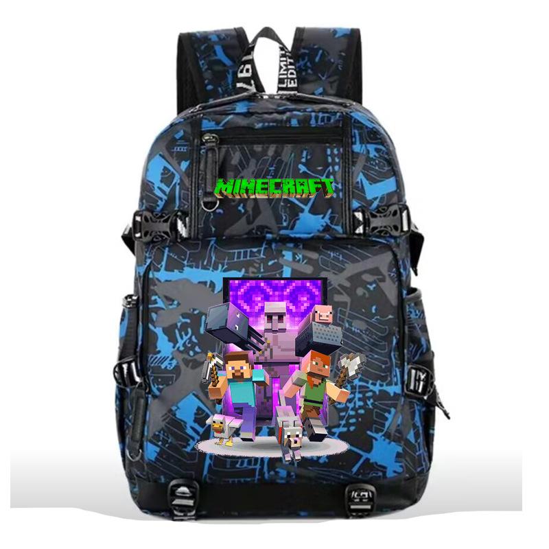 Minecraft USB charging large capacity outdoor travel cartoon breathable durable backpack
Minecraft USB charging large capacity outdoor travel cartoon breathable durable backpack