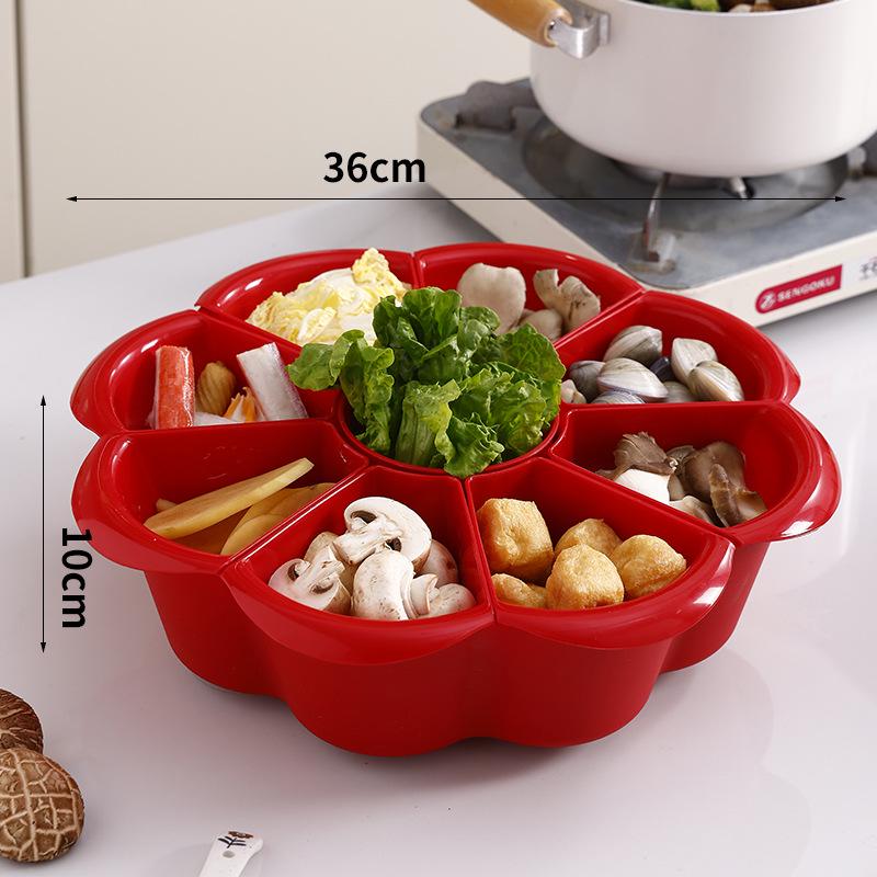 Rotatable Multi-Compartment Fruit & Vegetable Draining Basket Red - 9 compartments вершковий
Rotatable Multi-Compartment Fruit & Vegetable Draining Basket Red - 9 compartments вершковий