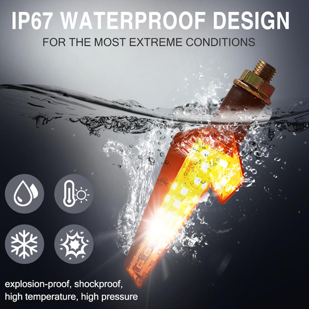 New 2 Pcs Bendable Motorbike LED Flowing Water Turn Signal Light Blinker Lamps Amber
New 2 Pcs Bendable Motorbike LED Flowing Water Turn Signal Light Blinker Lamps Amber