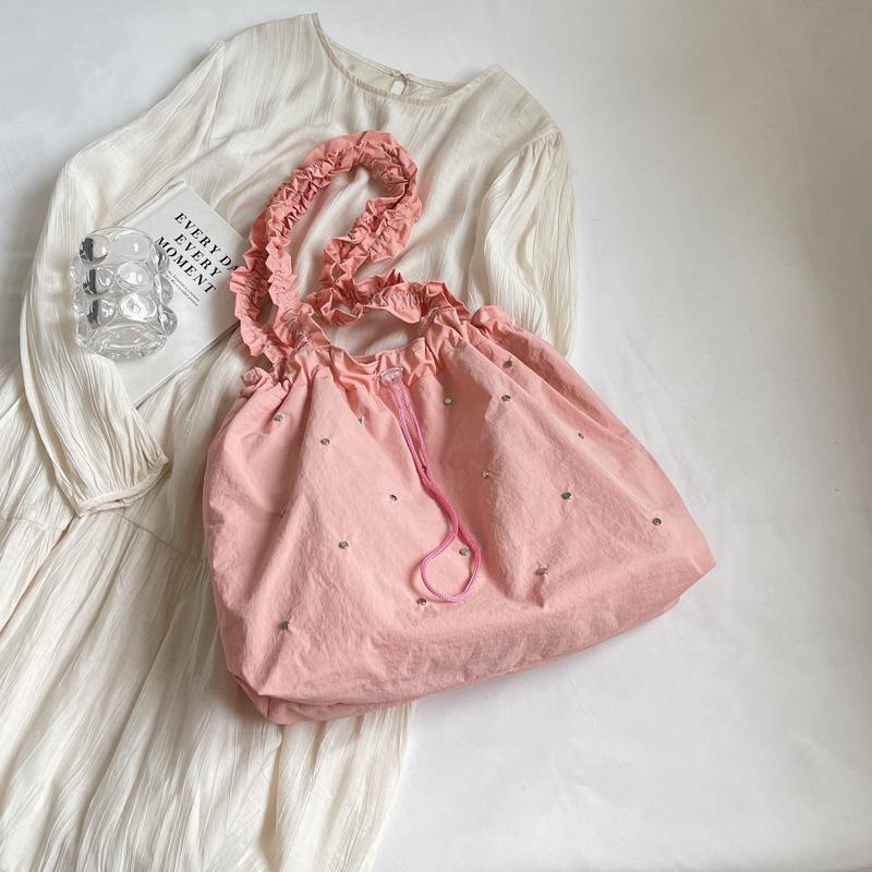 Women s Summer Canvas Bag Korean Pleated Tote Bag White Shoulder Bag Strandtasche Handtasche Damen Torebka Na Ramię Girls Gift рожевий
Women s Summer Canvas Bag Korean Pleated Tote Bag White Shoulder Bag Strandtasche Handtasche Damen Torebka Na Ramię Girls Gift рожевий