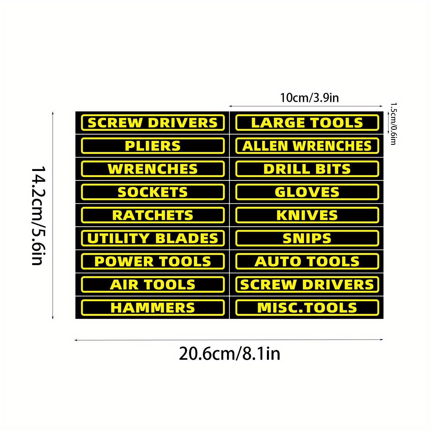 28PCS Universal Toolbox Set Labels Motorcycle Toolbox Organizer Decorative Waterproof Stickers for Efficient Tool Identification (as the picture,20.6x14.2CM)
28PCS Universal Toolbox Set Labels Motorcycle Toolbox Organizer Decorative Waterproof Stickers for Efficient Tool Identification (as the picture,20.6x14.2CM)