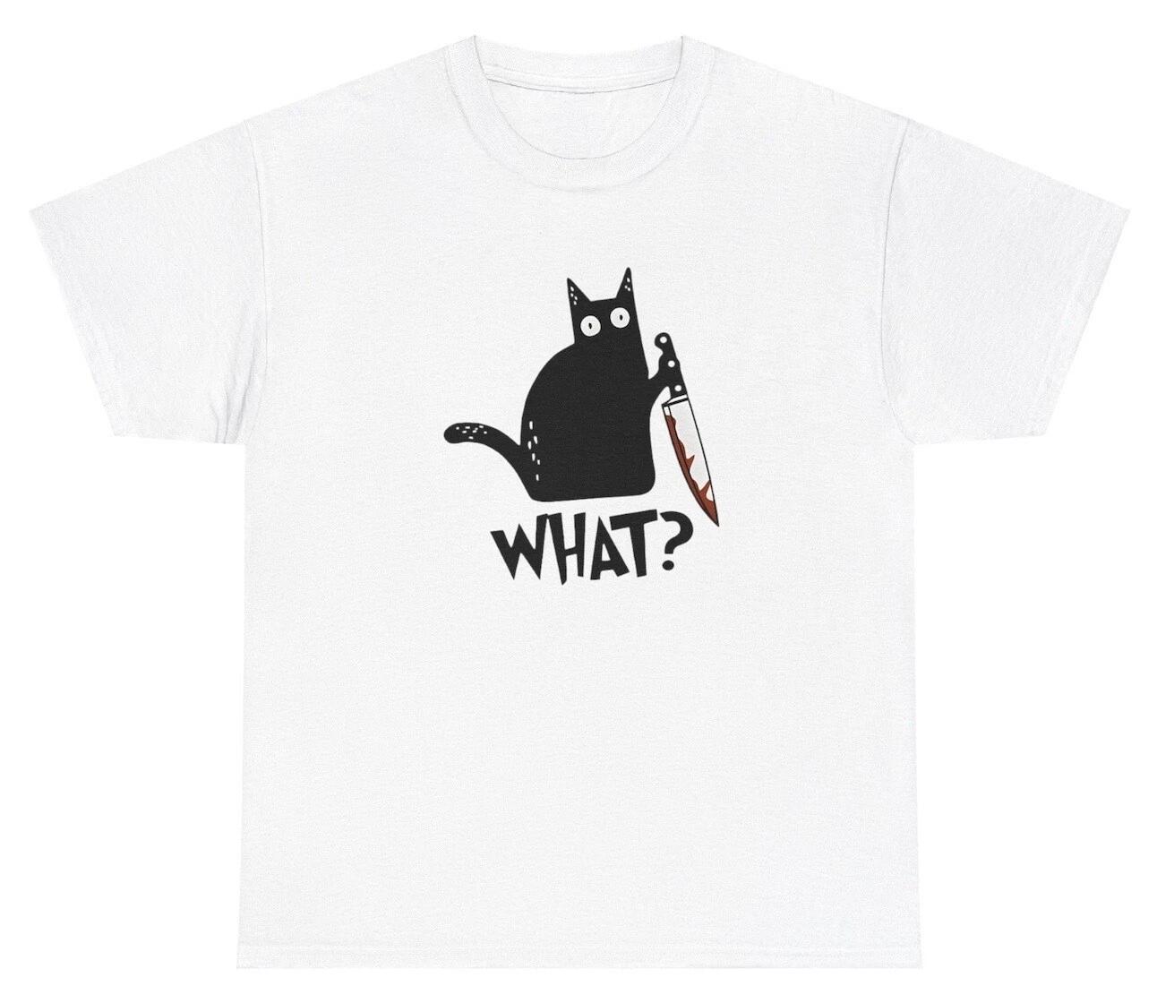 What Cat Holding Knife T Shirt Funny Cat Lover Silly Cursed Unhinged Gift Tee 2XL
What Cat Holding Knife T Shirt Funny Cat Lover Silly Cursed Unhinged Gift Tee 2XL