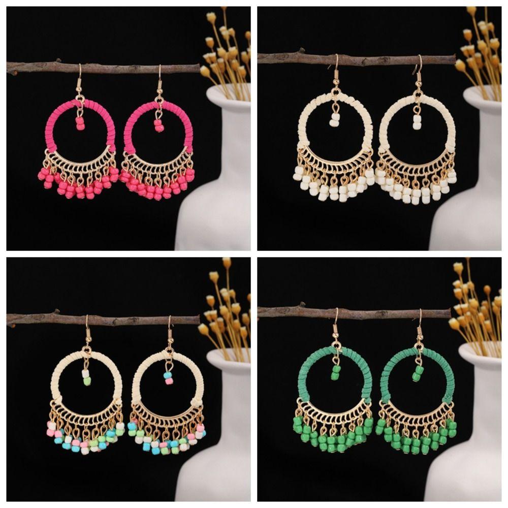 Ethnic Style Bohemian Style Round Earrings Retro Fringe Drop Ear Stud Women
Ethnic Style Bohemian Style Round Earrings Retro Fringe Drop Ear Stud Women