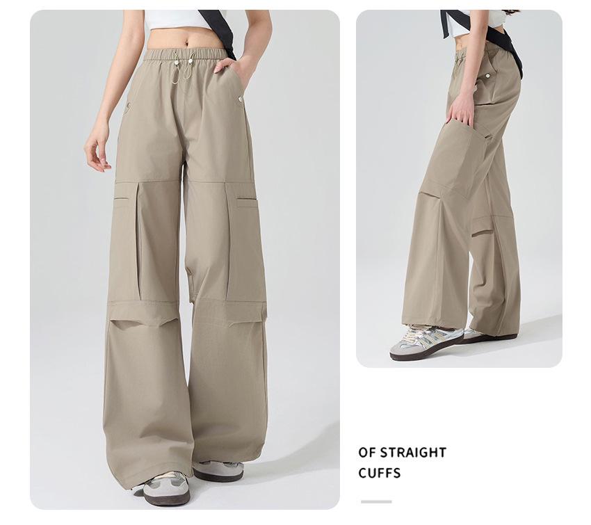 Women s Fashion Casual Cargo Pants: Multi-Pocket, Loose Fit, Slimming, Wide-Leg Polyester Trousers for Spring/Summer. M
Women s Fashion Casual Cargo Pants: Multi-Pocket, Loose Fit, Slimming, Wide-Leg Polyester Trousers for Spring/Summer. M