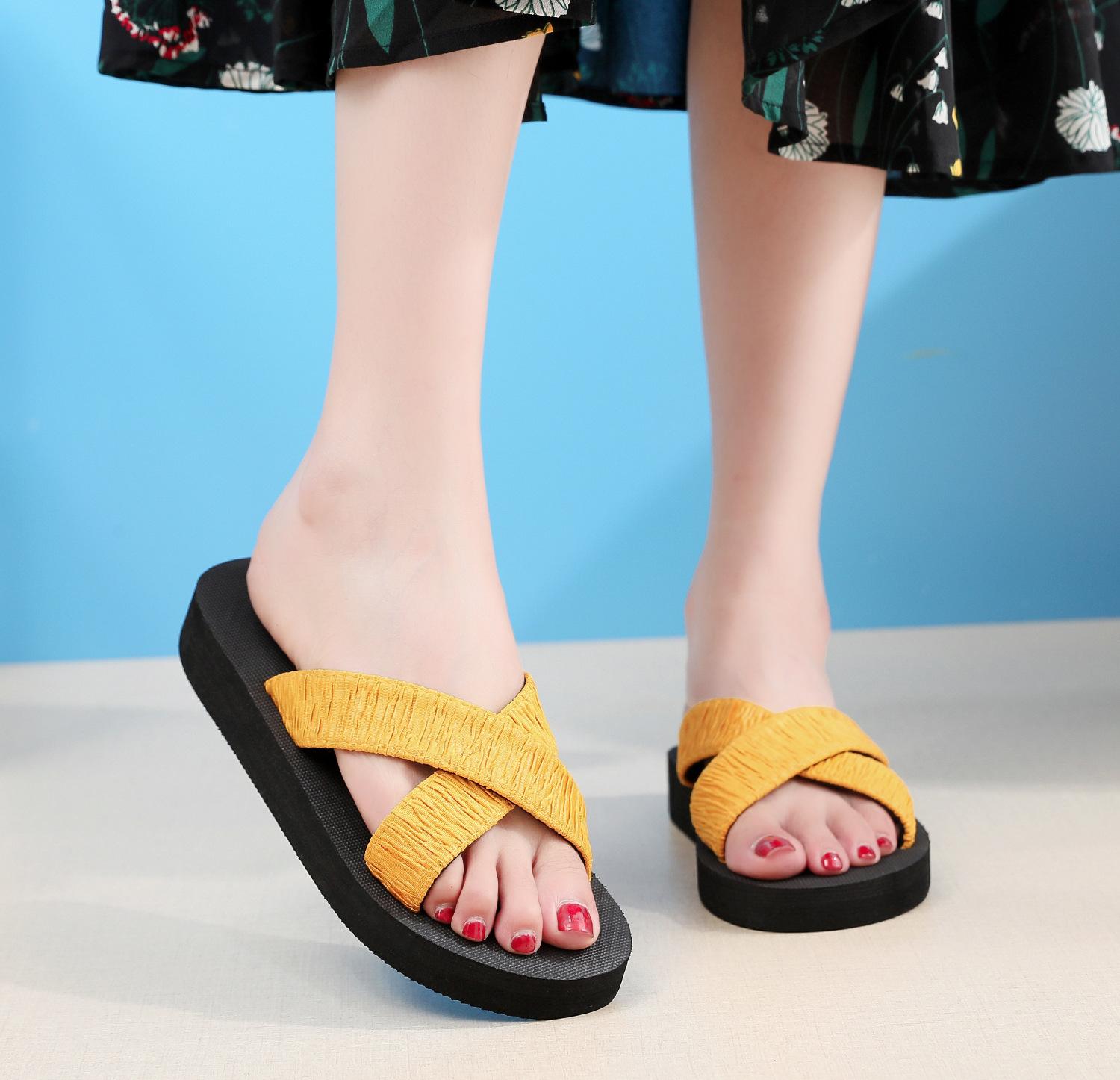 Summer Ladies Floral Printing Slippers Women Bohemian Flat Flip Flops Outdoor Thick Bottom Beach Shoes Slide Zapatillas Mujer
Summer Ladies Floral Printing Slippers Women Bohemian Flat Flip Flops Outdoor Thick Bottom Beach Shoes Slide Zapatillas Mujer