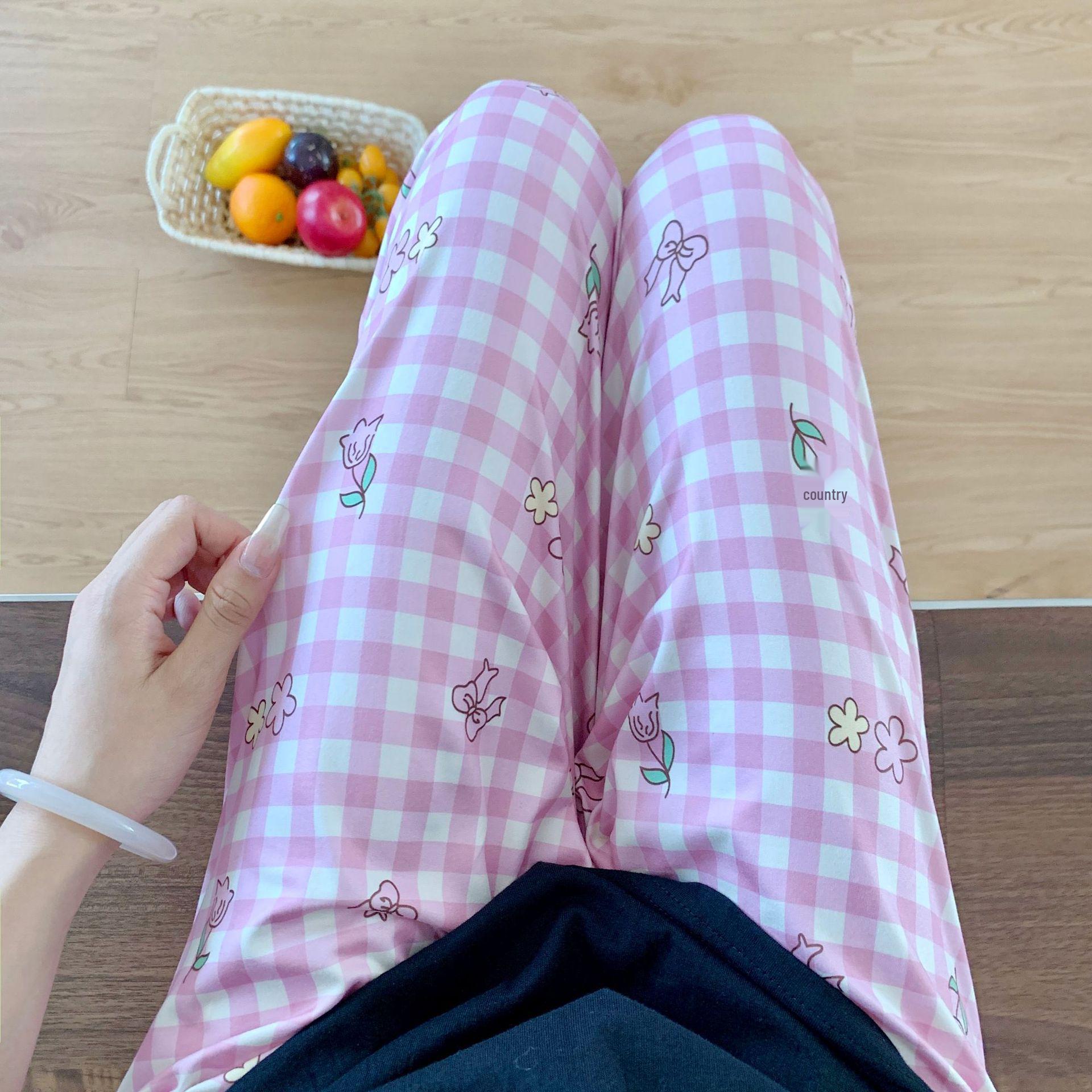 Women s Purple Plaid Floral Sleep Pants – Loose, Casual Korean Style for Spring, Autumn, and Winter One Size (80-135 jin)
Women s Purple Plaid Floral Sleep Pants – Loose, Casual Korean Style for Spring, Autumn, and Winter One Size (80-135 jin)