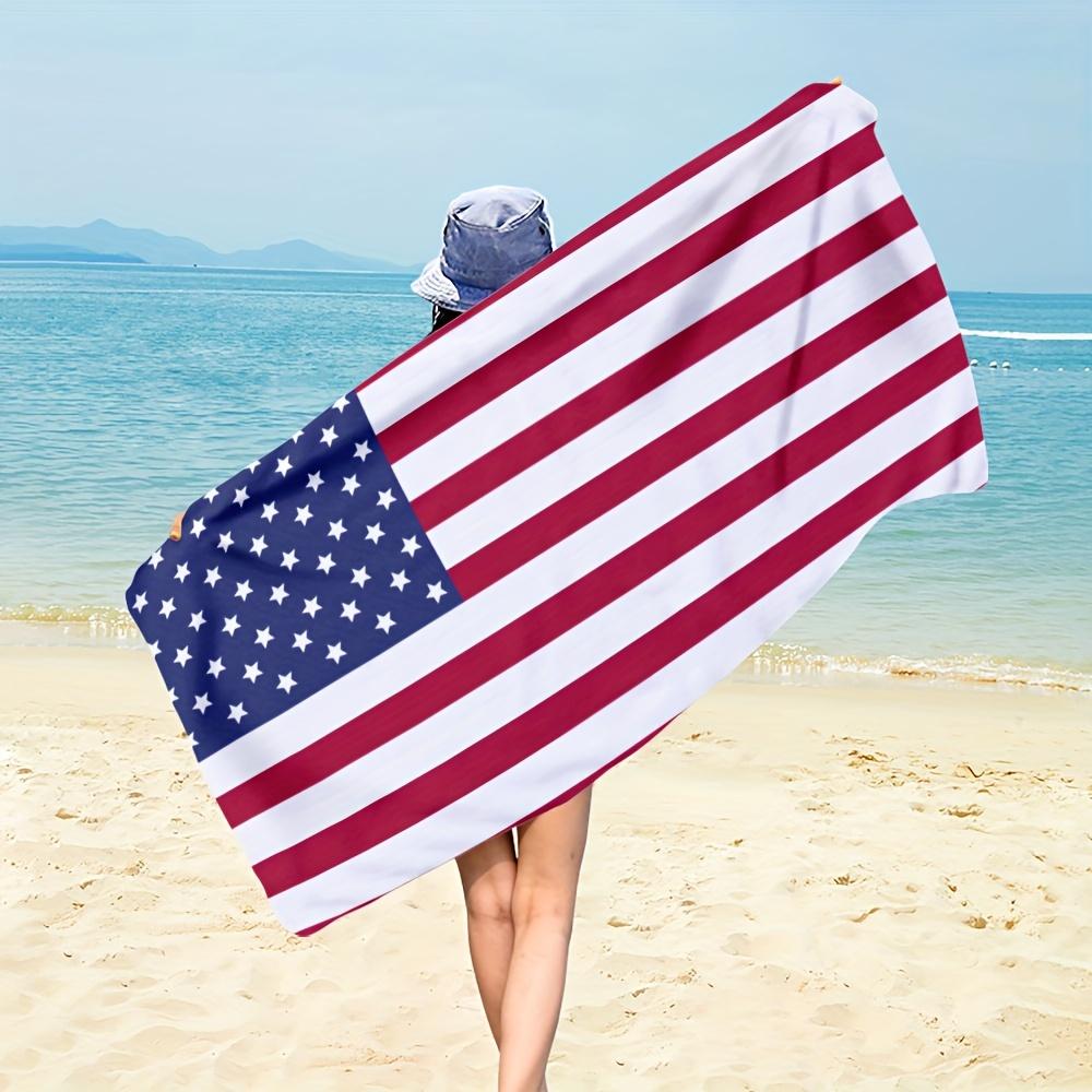 Flag Beach Towel American, Microfiber Sand Free Absorbent Lightweight Quick Dry for Swimming Bathing Travel Pool Yoga W40*H60(CM)
Flag Beach Towel American, Microfiber Sand Free Absorbent Lightweight Quick Dry for Swimming Bathing Travel Pool Yoga W40*H60(CM)