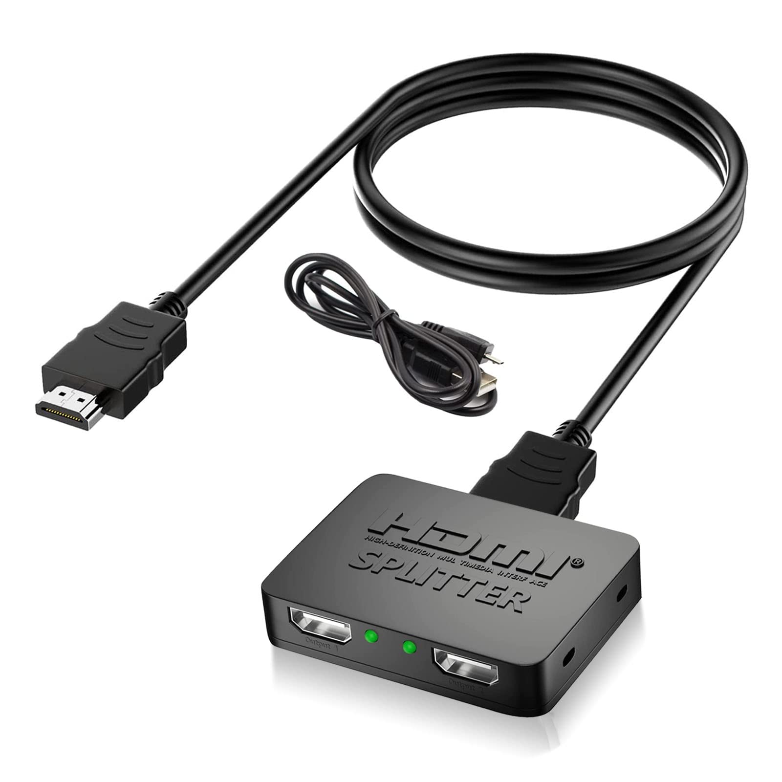 OULEKE HDMI Splitter 1 Input 2 Output Improved HDMI Cable 2 Screens Simultaneous Output 4K HDMI Splitter 2 Port FULL HD 1080P 3D Splitter Easy
OULEKE HDMI Splitter 1 Input 2 Output Improved HDMI Cable 2 Screens Simultaneous Output 4K HDMI Splitter 2 Port FULL HD 1080P 3D Splitter Easy