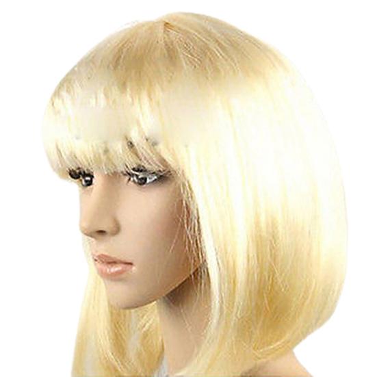 Женский парик со стрижкой каре, из искусственных волос золотой
Женский парик со стрижкой каре, из искусственных волос золотой
