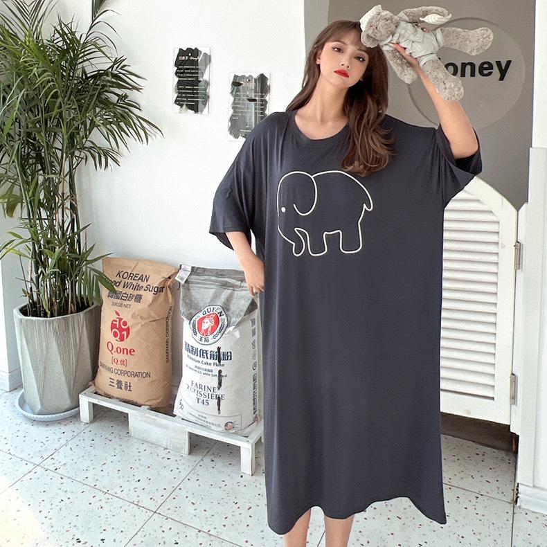 Summer Korean style new black T-shirt dress, women s plus-size loose dress, casual women s round-neck long dress M темно-серого
Summer Korean style new black T-shirt dress, women s plus-size loose dress, casual women s round-neck long dress M темно-серого