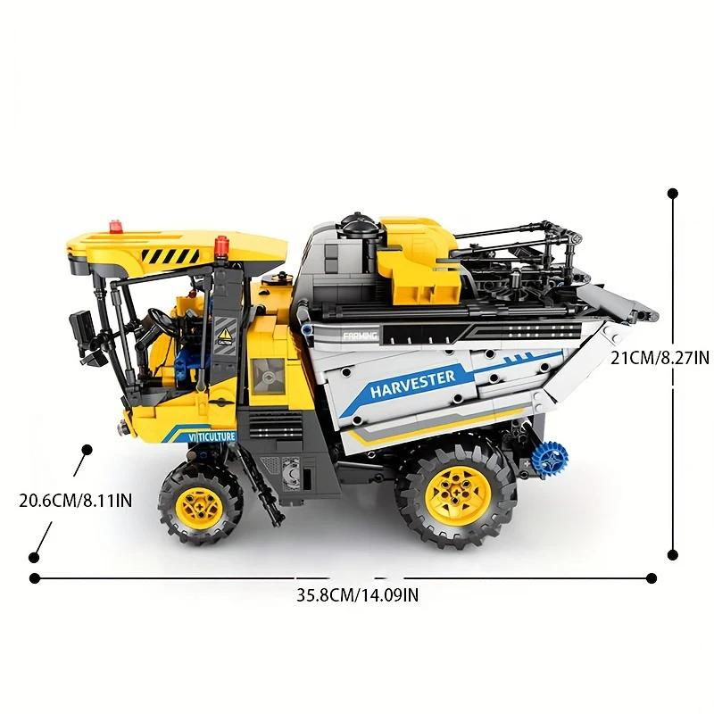 2208PCS Grape Harvester Building Blocks Remote Control Farm Engineering Vehicle RC Car Model Electronic Bricks Toys Kids Gifts With box
2208PCS Grape Harvester Building Blocks Remote Control Farm Engineering Vehicle RC Car Model Electronic Bricks Toys Kids Gifts With box