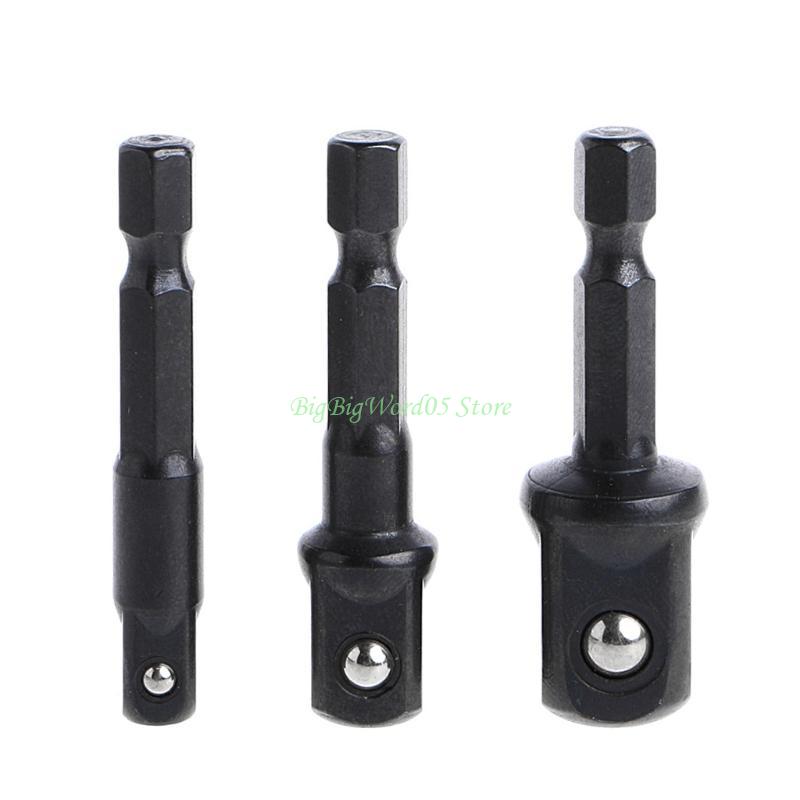 24TE 3 Pcs Socket Adapter Set Shank to 1/4 3/8 Inch Impact Driver Drill Bits CN
24TE 3 Pcs Socket Adapter Set Shank to 1/4 3/8 Inch Impact Driver Drill Bits CN