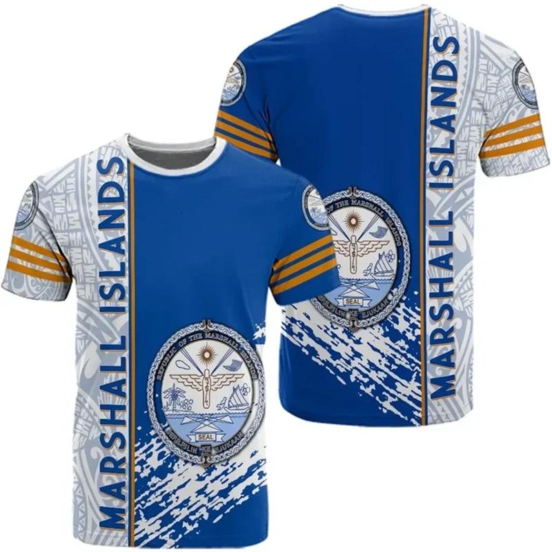 Футболки с изображением флага и карты Маршалловых островов, футболка с национальным гербом для мужчин, футболка унисекс из Полинезии, повседневная футболка для женщин, топы 6XL
Футболки с изображением флага и карты Маршалловых островов, футболка с национальным гербом для мужчин, футболка унисекс из Полинезии, повседневная футболка для женщин, топы 6XL