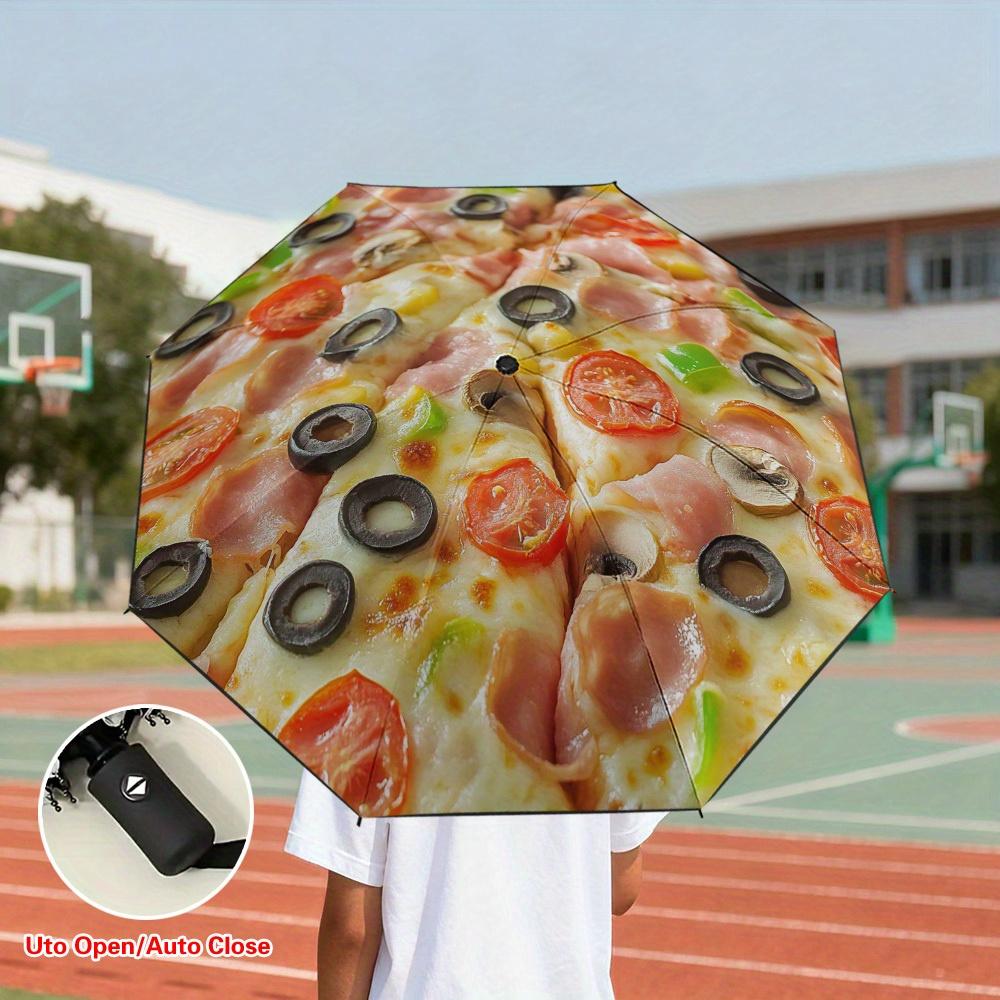 1pc Delicious Pizza Toppings Colored Automatic Folding Umbrella, Picnic-use Filtering Umbrella, Thickened Reinforced Umbrella (as the picture,Iron&8K)
1pc Delicious Pizza Toppings Colored Automatic Folding Umbrella, Picnic-use Filtering Umbrella, Thickened Reinforced Umbrella (as the picture,Iron&8K)