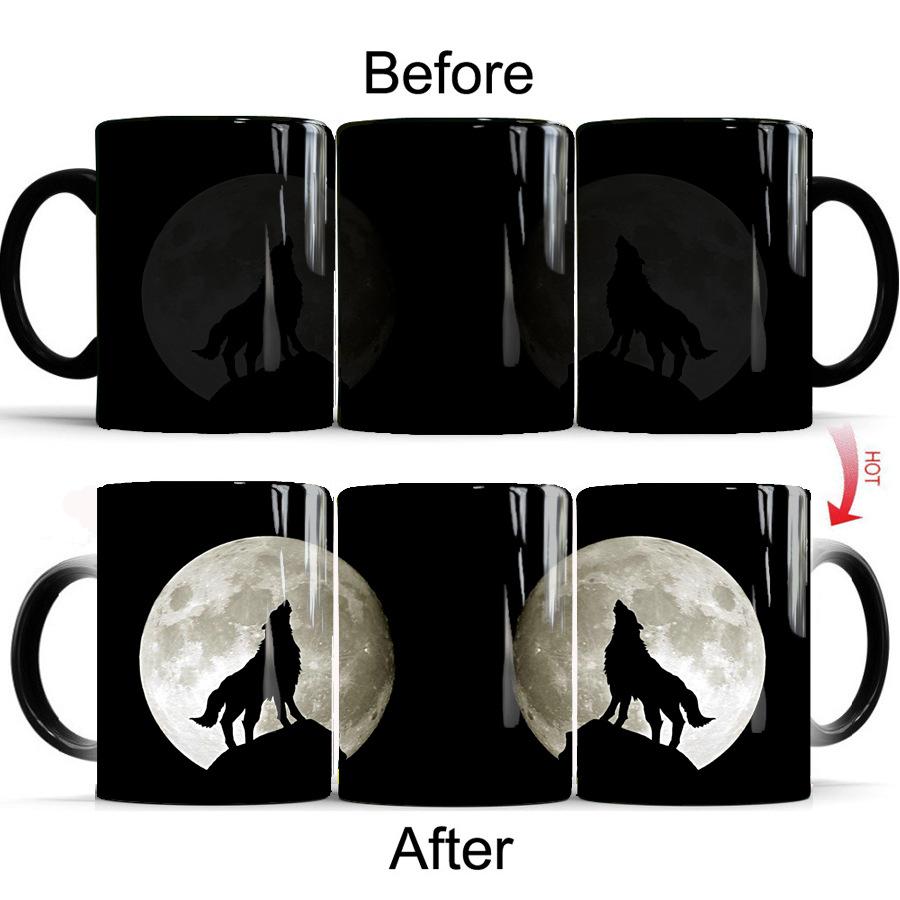 Full Moon Demon Wolf Color Changing Ceramic Mug Coffee Milk Cup Magical Leopard Breakfast Cups Household Drinkware 330ml
Full Moon Demon Wolf Color Changing Ceramic Mug Coffee Milk Cup Magical Leopard Breakfast Cups Household Drinkware 330ml