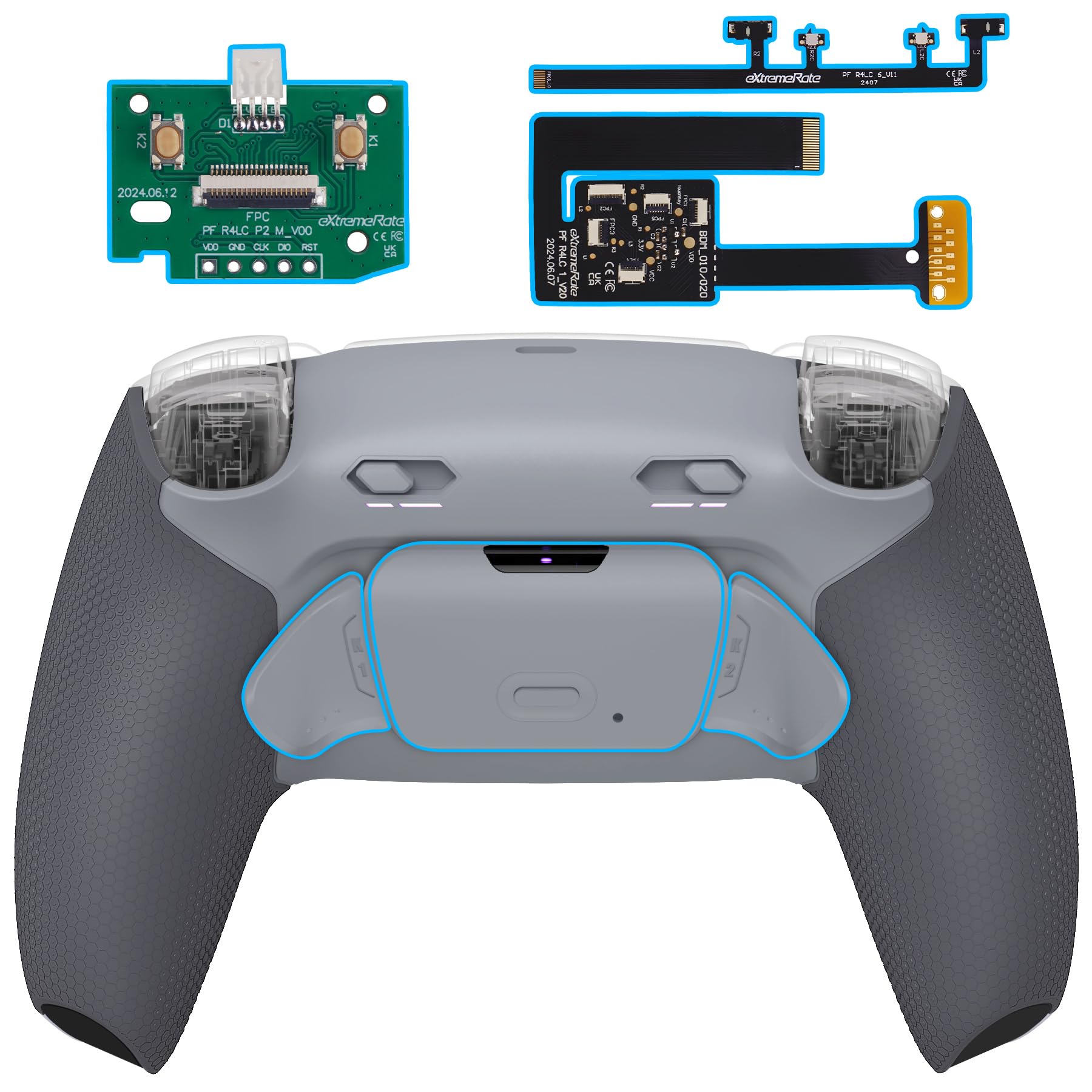 eXtremeRate RISE Plus MAX Back Paddle Kit Compatible with PS5 Controller with Clicky Trigger Stop Rubber Remappable Back Button Kit for Compatible
eXtremeRate RISE Plus MAX Back Paddle Kit Compatible with PS5 Controller with Clicky Trigger Stop Rubber Remappable Back Button Kit for Compatible