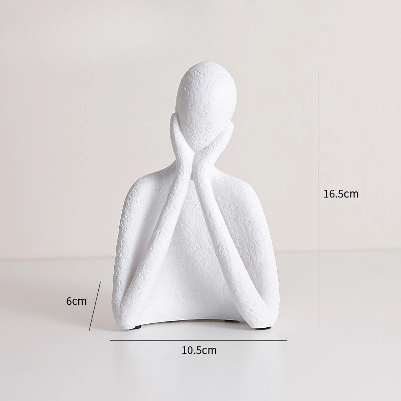 Northern Europe Modern Minimalist Black and White Art Figure Sculptures, Home Living Room, Wine Cabinet, Bedroom Decoration, 1Pc
Northern Europe Modern Minimalist Black and White Art Figure Sculptures, Home Living Room, Wine Cabinet, Bedroom Decoration, 1Pc