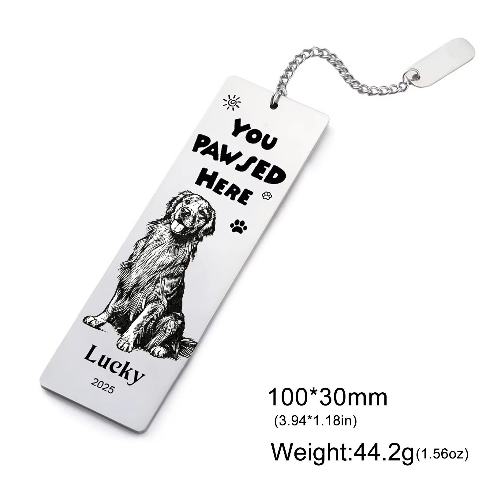 Custom Pet Photo Bookmark Stainless Steel Personalized Engraved Black White Bookmark for Pets Lovers Dogs Lover Jewelry Gifts
Custom Pet Photo Bookmark Stainless Steel Personalized Engraved Black White Bookmark for Pets Lovers Dogs Lover Jewelry Gifts