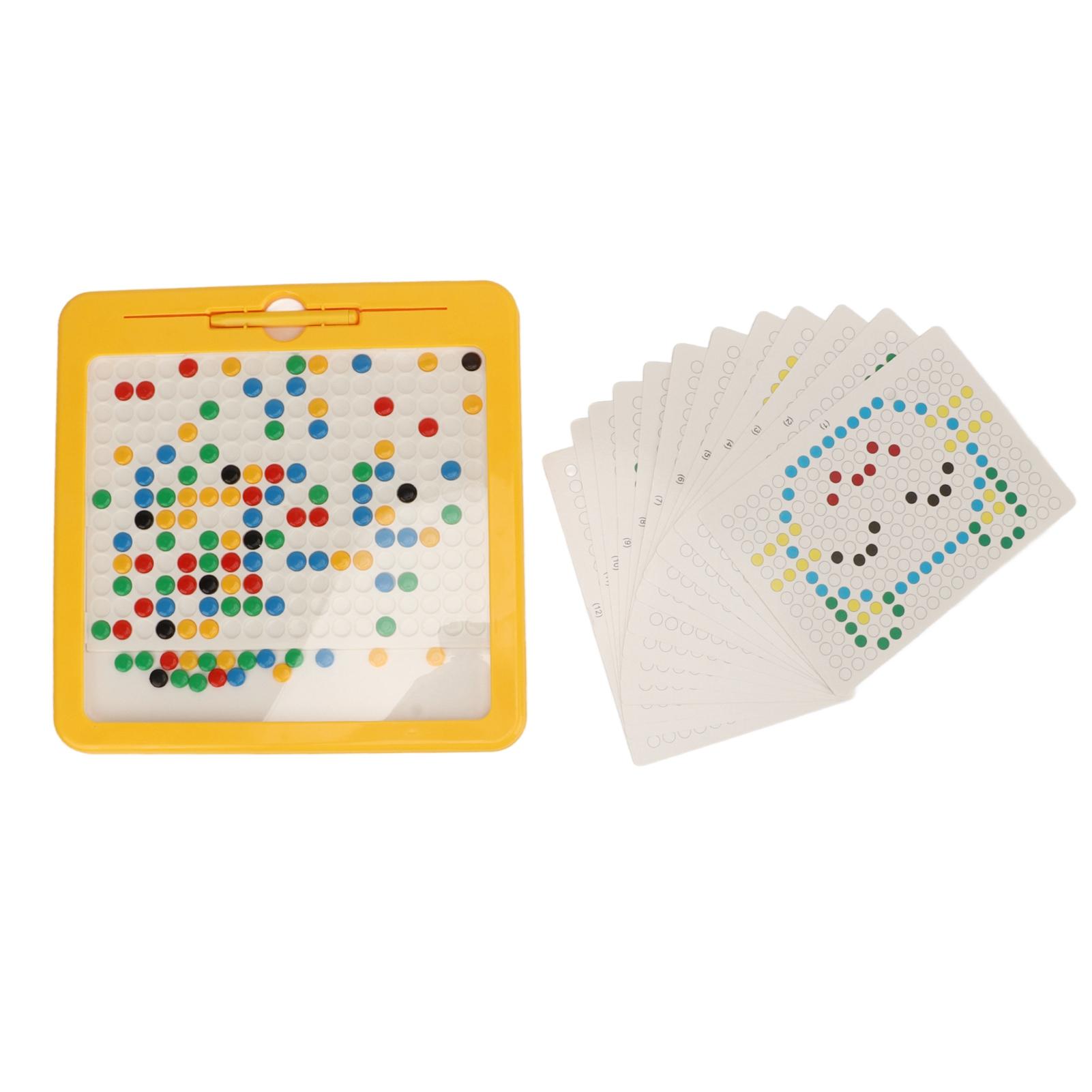 Магнитная доска для рисования Развивающая головоломка Магнитные точки Доска для рисования с 12 двусторонними карточками для 3
Магнитная доска для рисования Развивающая головоломка Магнитные точки Доска для рисования с 12 двусторонними карточками для 3