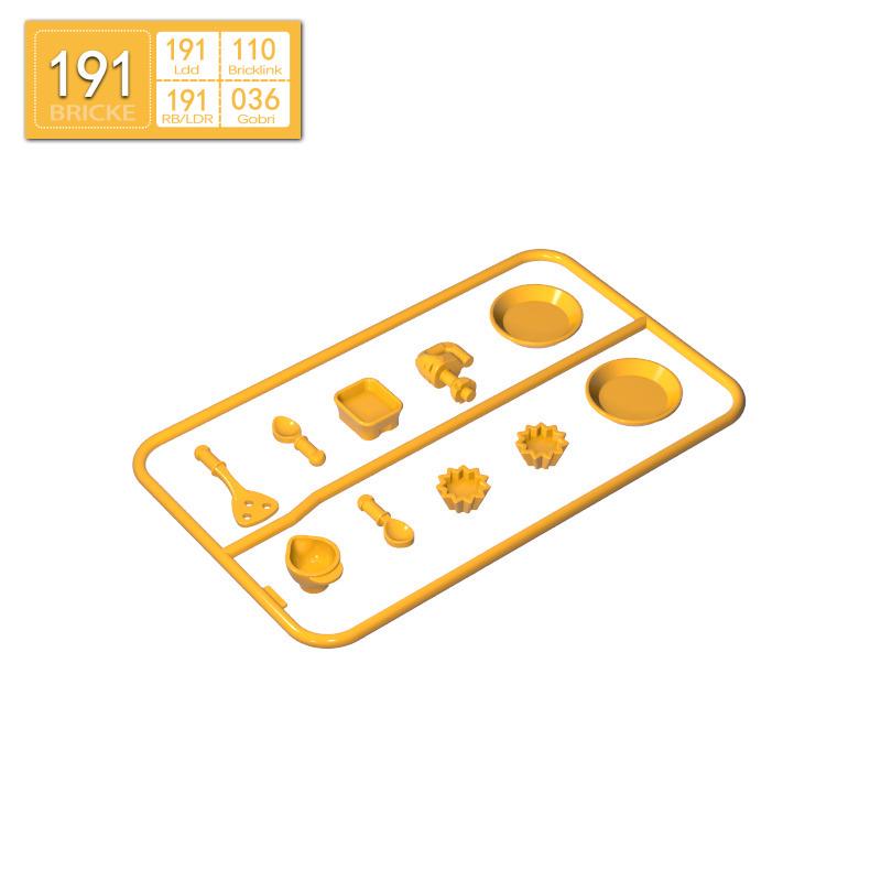 BRICKE 93082b Kitchenware Plate Building Blocks Compatible with Lego MOC Accessories 6 pcs темно-желтого
BRICKE 93082b Kitchenware Plate Building Blocks Compatible with Lego MOC Accessories 6 pcs темно-желтого